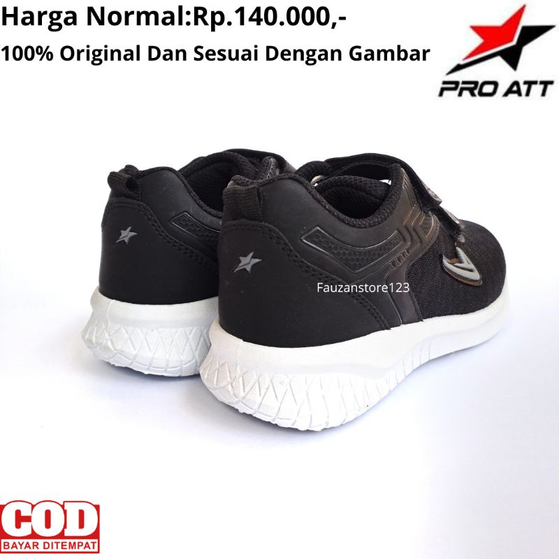 SEPATU SNEAKER SEKOLAH ANAK LAKI PEREMPUAN ATT PA700V PC 870V PI600V HITAM PUTIH SD SMP ORIGINAL