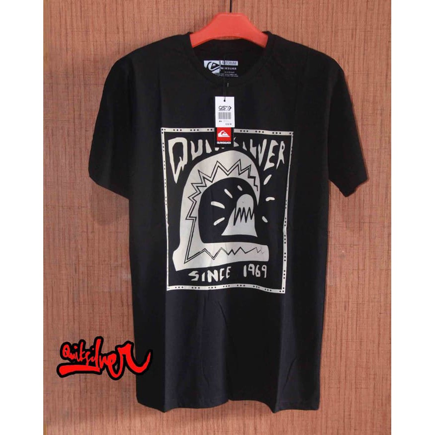 Promo Baju Kaos Tshirt DIstro Surfing Quiksilver Black 26