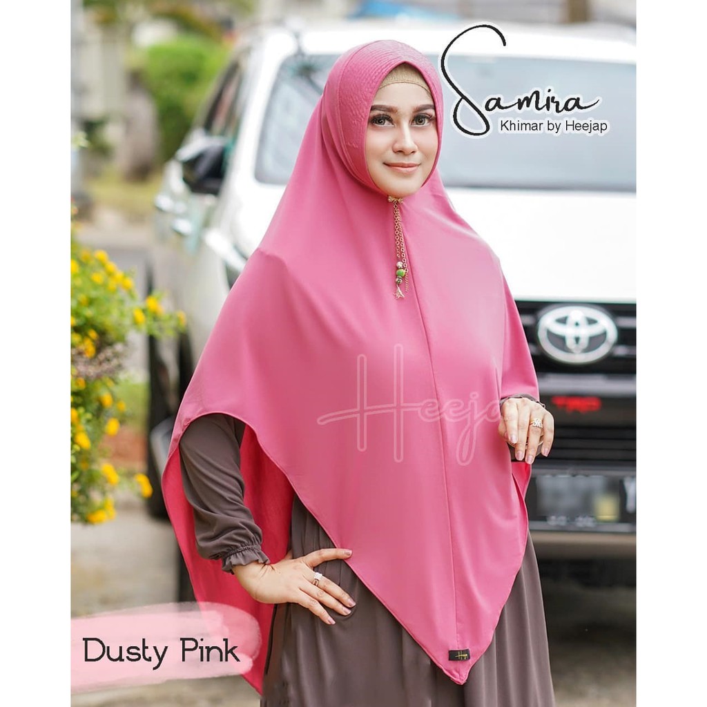 Best Seller KHIMAR SAMIRA Original by Heejap free Masker Hijab Instan Syari | Jilbab Instan