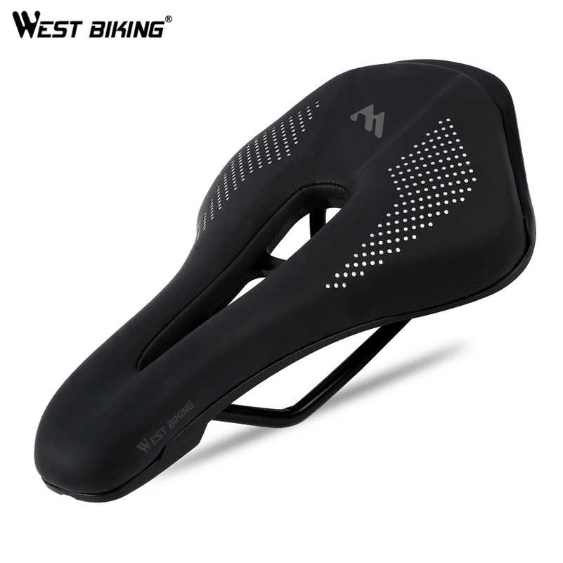 WEST BIKING Sadel Sepeda Breathable Wear Resistant PU Leather YP08011