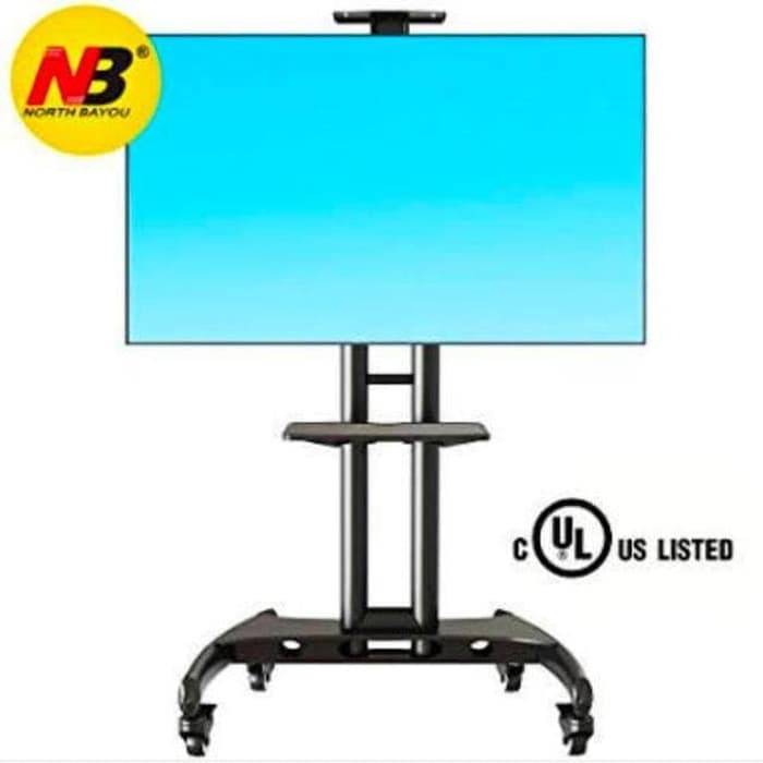 Unik NORTH BAYOU STANDING NB AVA1500-60-1P STEL TV DENGAN RODA 32-65 IN ORI Limited