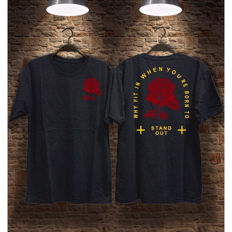 kaos pria mawar merah(G)