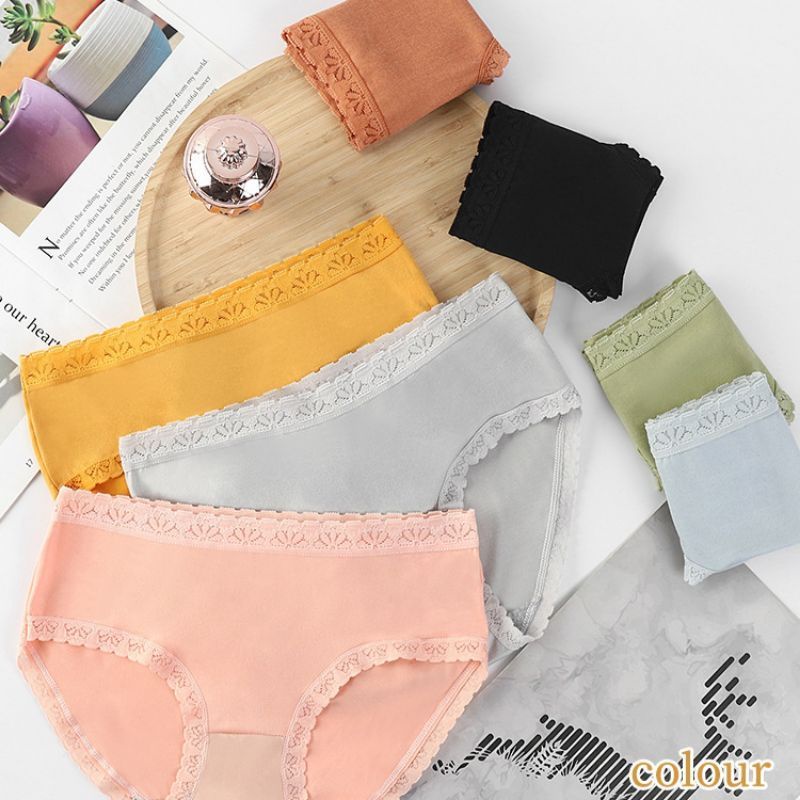 Celana Dalam Wanita Cewek Original Impor Mid Waist Terlaris #03