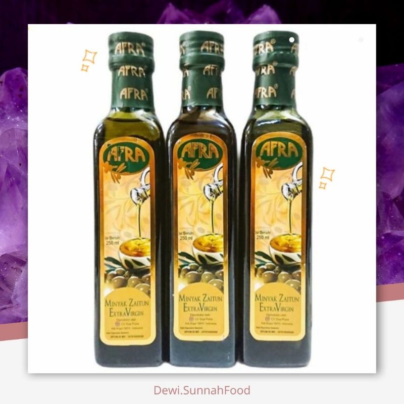

MINYAK ZAITUN AFRA EXTRA VIRGIN 250ML ORIGINAL