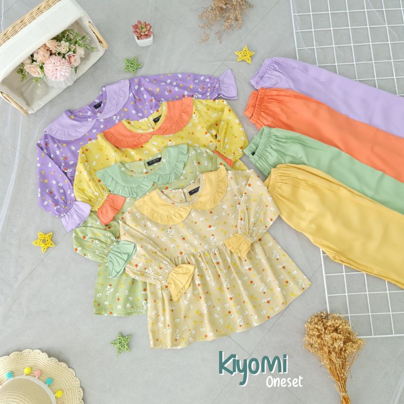 Ollet Oneset KIYOMI / Setelan anak perempuan/ setelan rayon anak