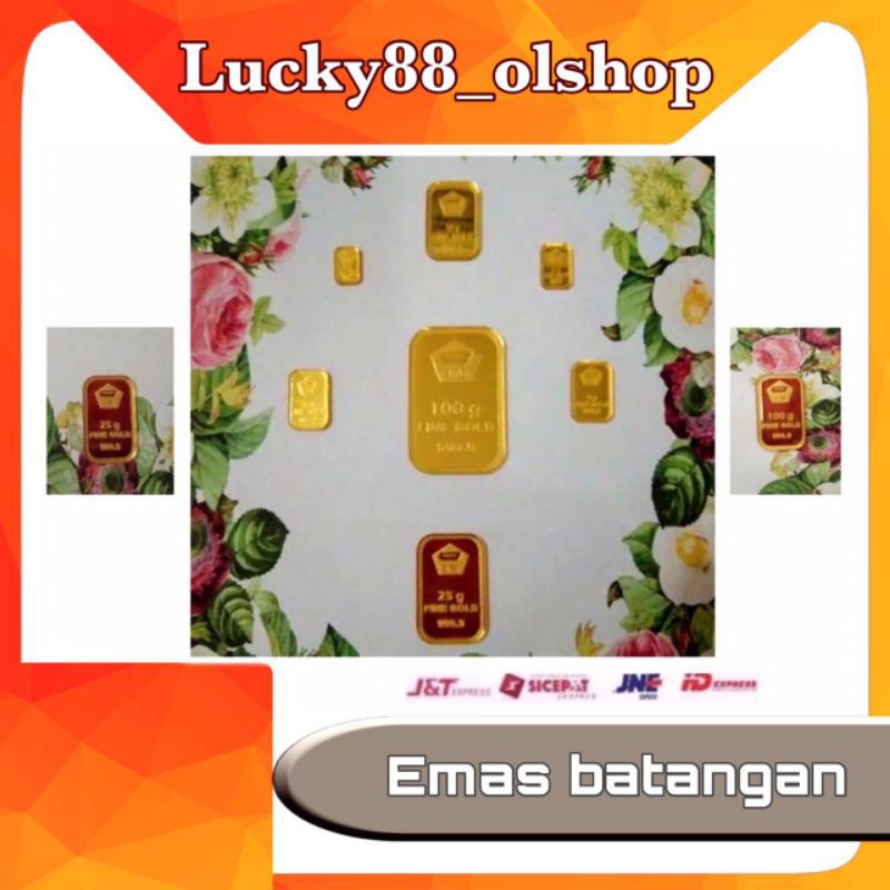 Emas batangan fine gold (replika) 3gr , 2gr , 1gr