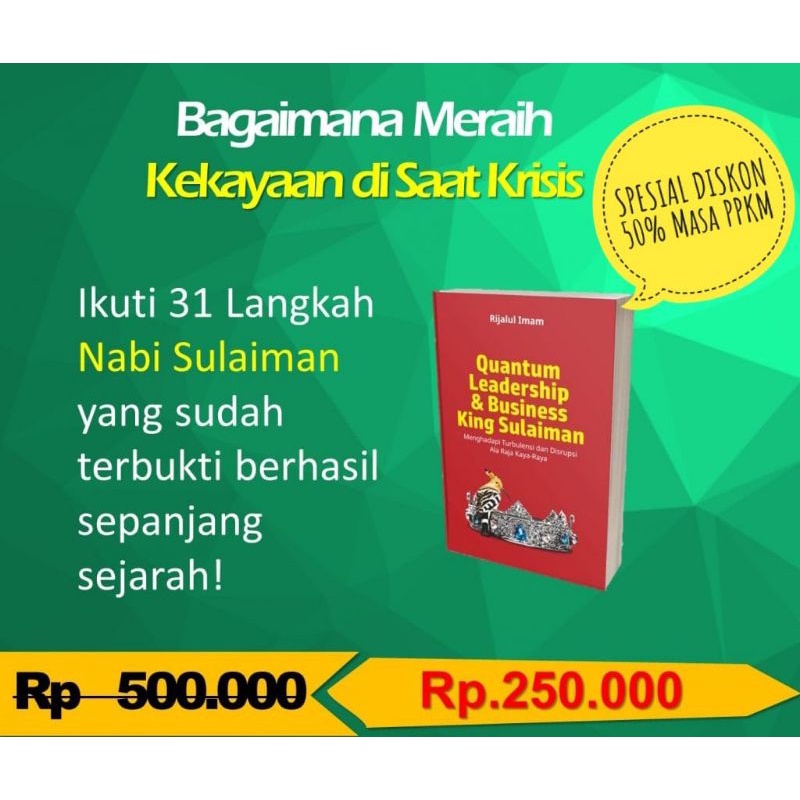 Buku Quantum Leadership & Business King Sulaiman