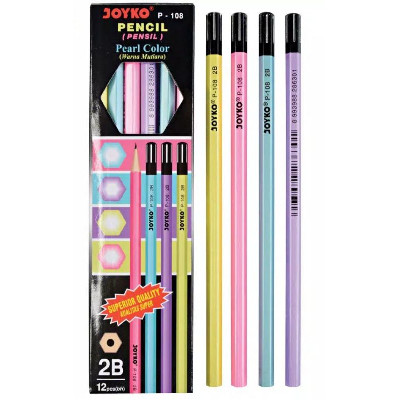 Pensil Joyko 2B P-108 Pearl Grosir 12 Pc