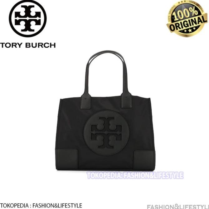 Tory Burch Ella Nylon Tote Small Black - Tas Tory Burch Original 100%