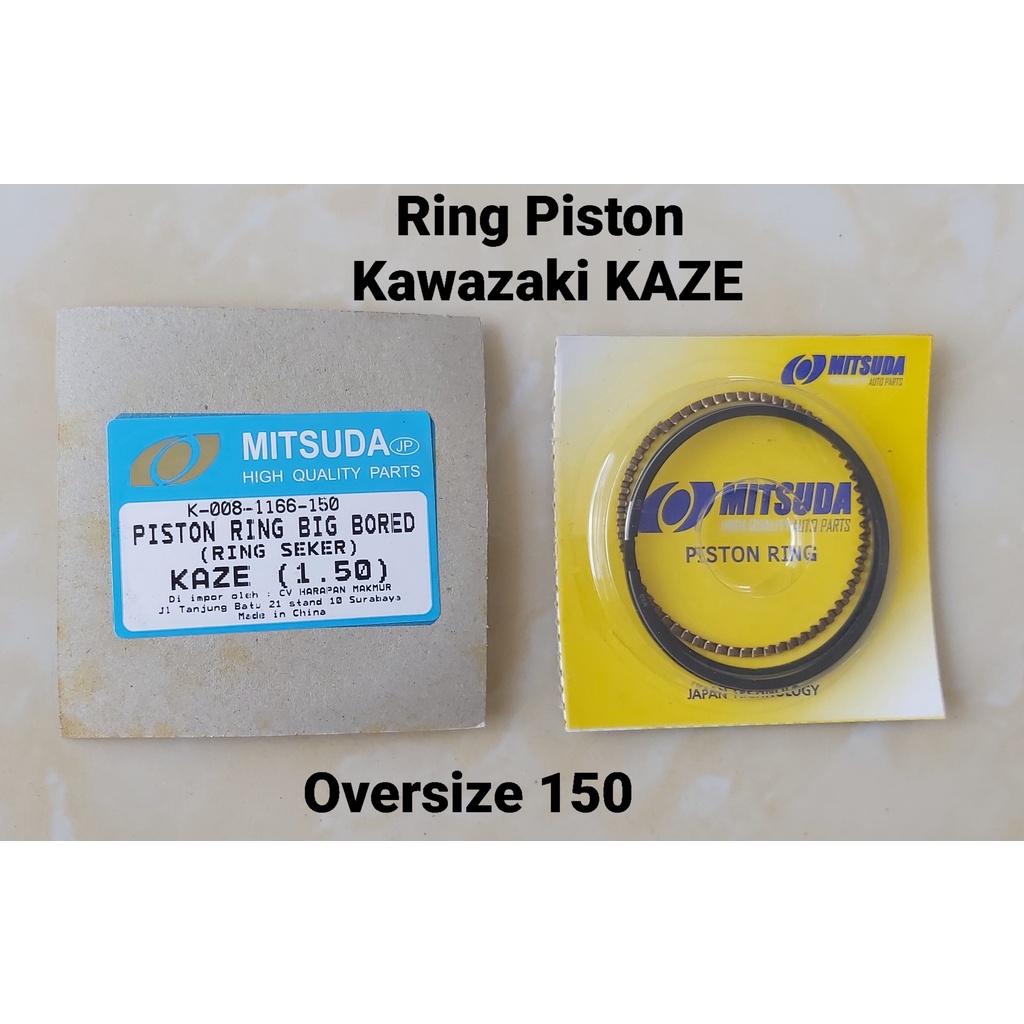 Ring Piston Mitsuda KAZE os 150 dan os 200 / Ring Seher Kawazaki KAZE