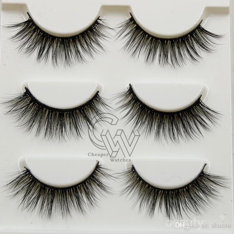 Cheaper-1 Pasang Bulu Mata Palsu Natural Panjang Tebal Eyelash Sepasang