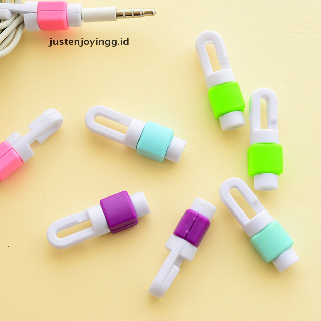 // justenjoyingg.id // 2 Pcs Data Line Protection Anti Breaking Protective Sleeve For Earphone Line ~