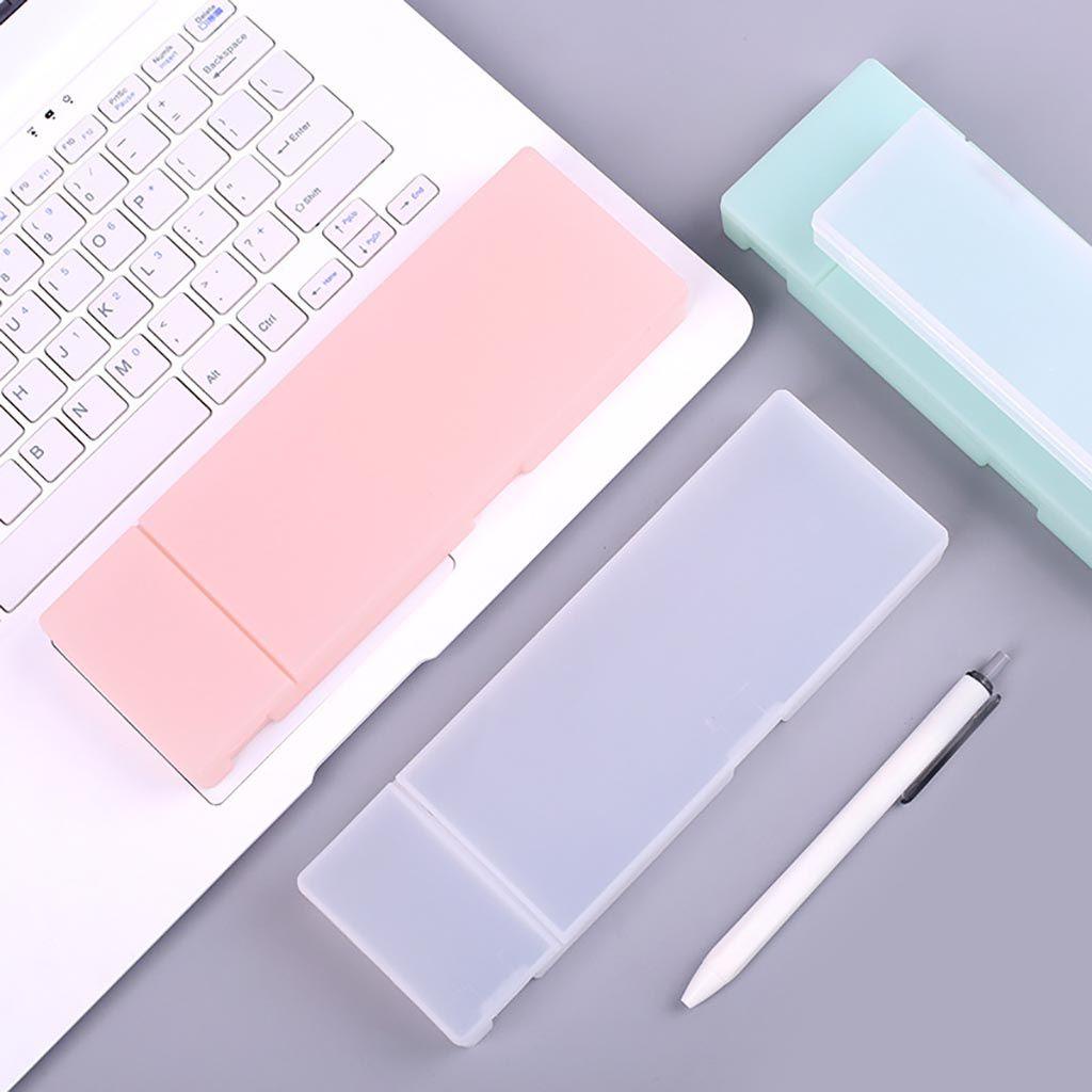 Agustina Kotak Pensil Keras Simple Untuk Pelajar Bahan PP Hadiah Anak Frosted Stationery Case