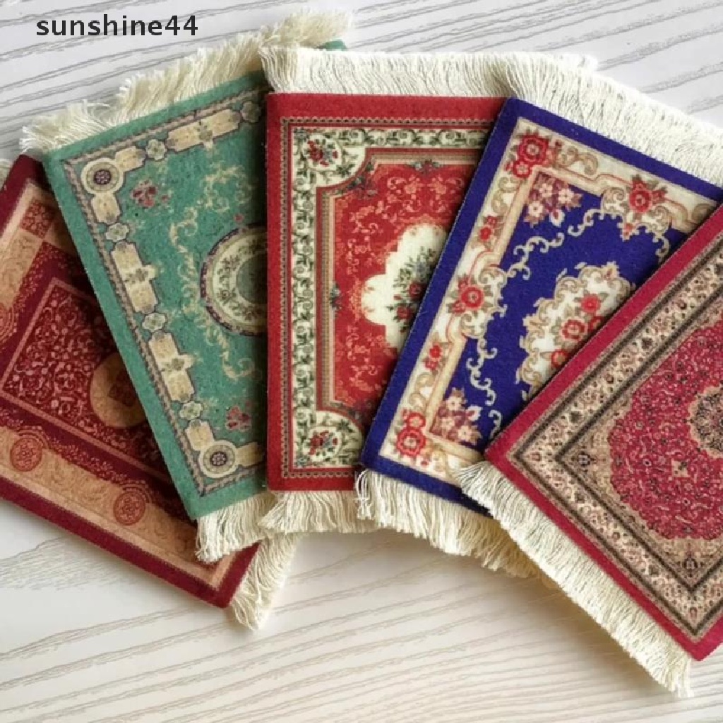 Sunshine Persia Mouse Pad Mini Retro Bahan Woven Untuk laptop