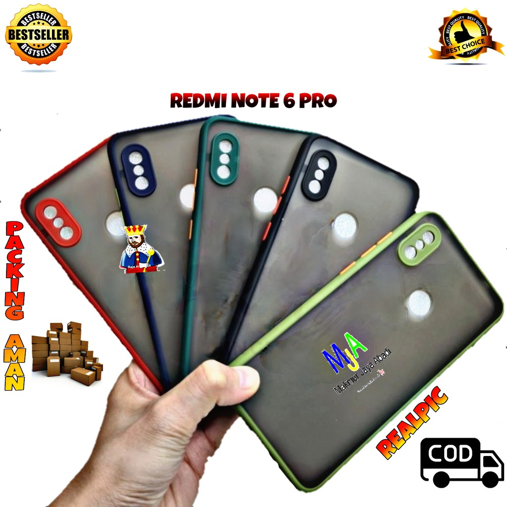 SOFTCASE XIAOMI REDMI NOTE 6 PRO / REDMI NOTE 6 - CASE MATTE FULL COLOUR MY CHOICE BUMPER CASE PELINDUNG KAMERA