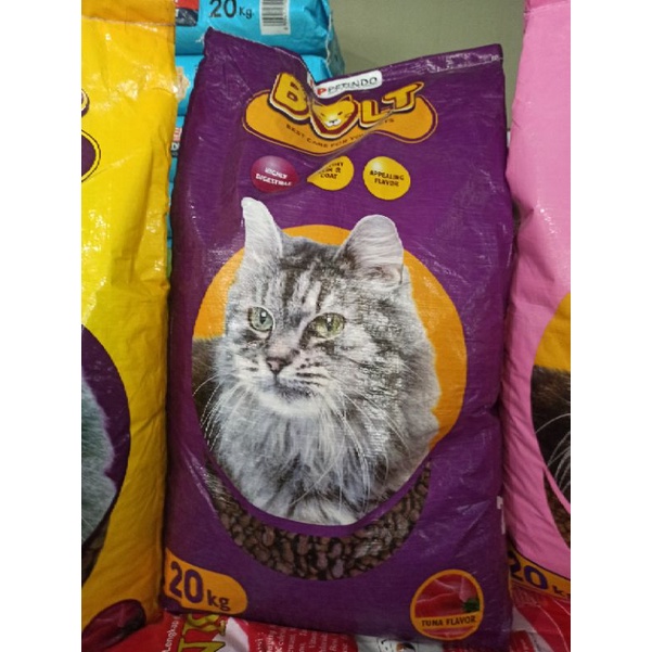 makanan kucing Bolt cat 20kg all varian  makanan kucing (ekspedisi)