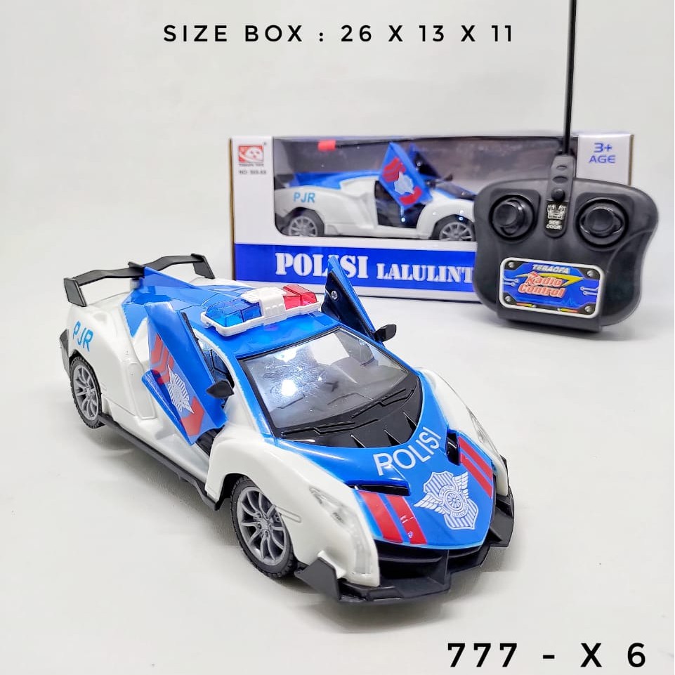 Mobil Remote Control Police Car Mainan RC Mobil Polisi Bisa Buka Pintu
