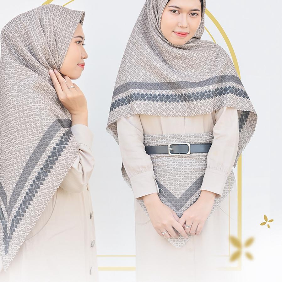 Hijab Jumbo | Kerudung Segi Empat Motif | Jilbab Syar'i Raqeema Series