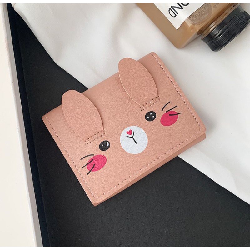 Dompet Lipat Wanita Q33/ Dompet Wanita Mini Motif Kucing