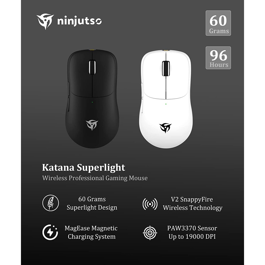 Ninjutso Katana Superlight Wireless Gaming Mouse