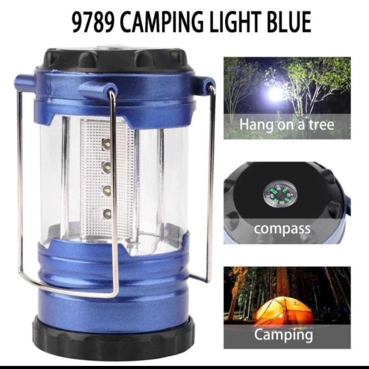 kaiyun lampu lentera camping lentera waterproof 12 led - 9789