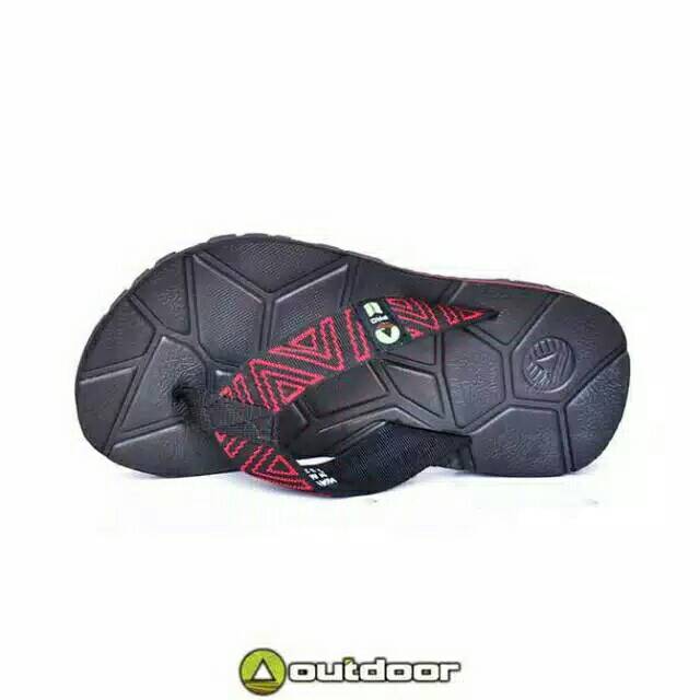 Sandal japit Outdoor pro wave red