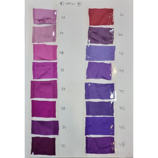 KAIN SATEN SILKY / SATIN SILKY / [ TERMURAH ]