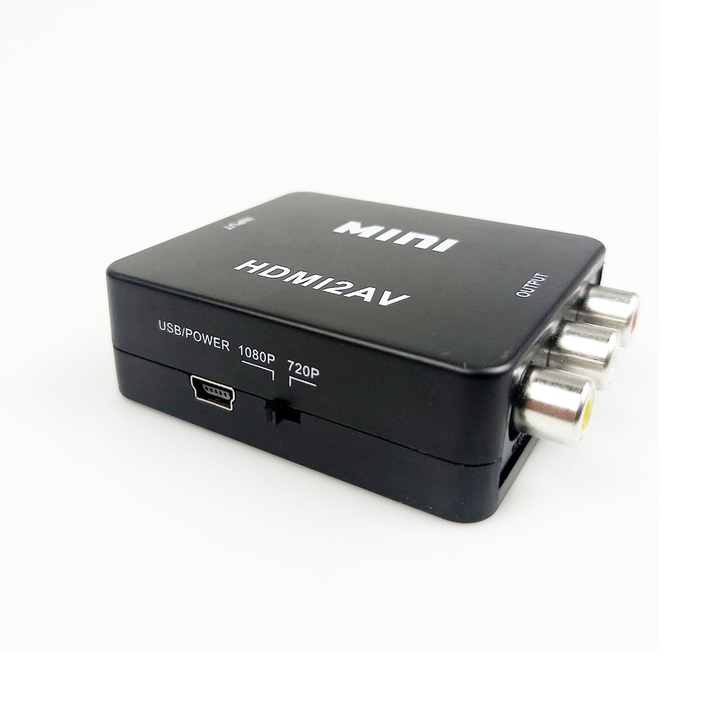 Kebidu Adapter Konverter HDMI to RCA AV 1080p - HDV-M710 - Black