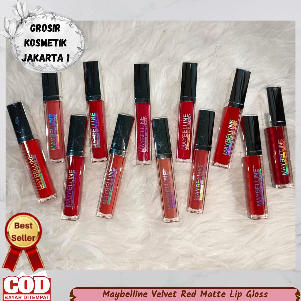 12 pcs (Lusin) Maybelline Best Color Matte Seri Nude Matte Lip Gloss - Lip Cream Maybelline Best Col