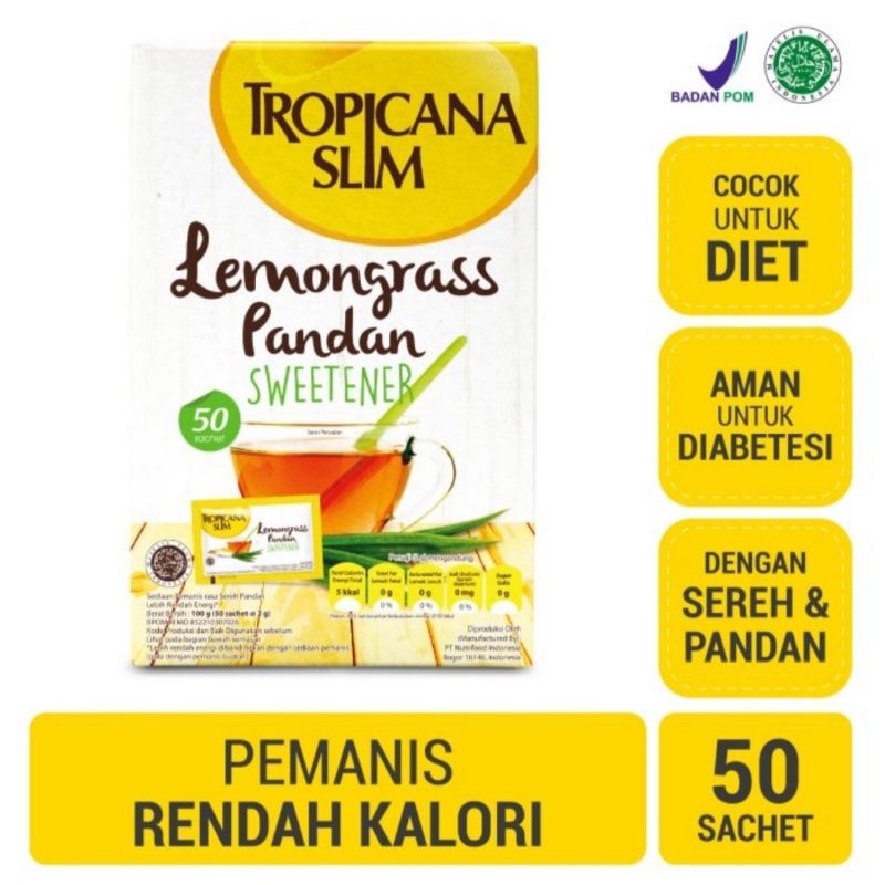 

Tropicana slim lemongrass pandan 50's