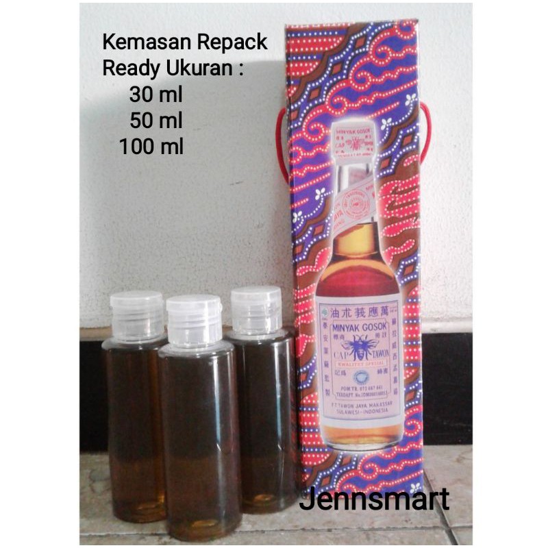Share Minyak Gosok Cap Tawon Tutup Putih ORIGINAL 100% (kemasan repack)