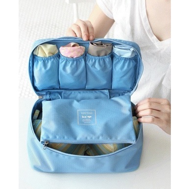 REAL Tas Organizer Pakaian Dalam / Bra / Kaos Kaki multi storage Travel box