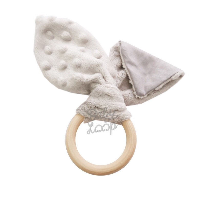 baby loop bunny wooden teether