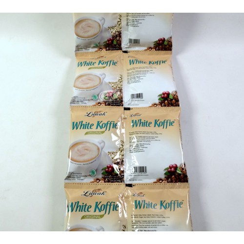 

Kopi Luwak White Koffie Minuman Serbuk Instant Banyak Rasa (1 Renceng=10Sachet)