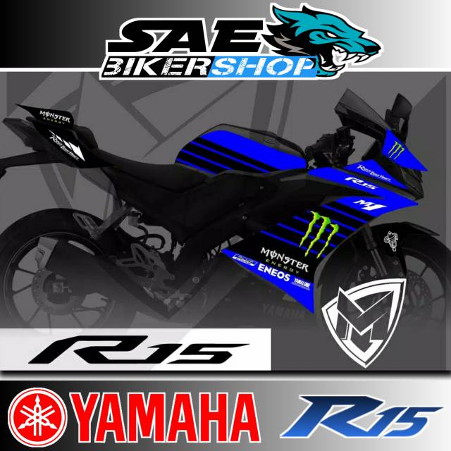 STICKER STIKER R15 V3 MONSTER ENERGY 1