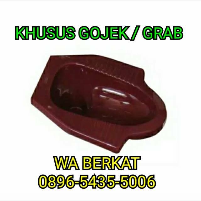 Closet jongkok maroon / kloset jongkok maroon/ WC jongkok maroon - harga per buah