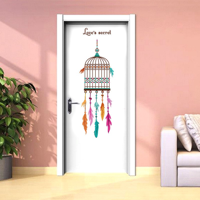 Reliza Wall Sticker Sangkar Burung Dreamcatcher Cage Stiker Dinding LDR