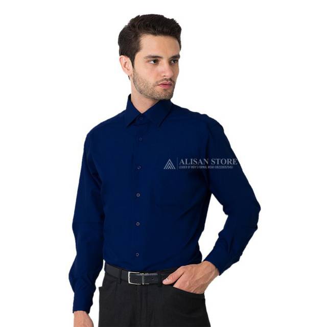 KEMEJA ALISAN ORIGINAL BIRU DONGKER (KODE B7)