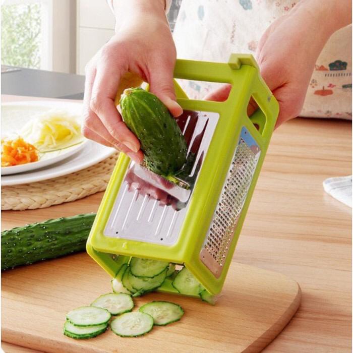 Fold Fiat Grater Foldable Nicer Dicer Parutan Pengiris 4IN1