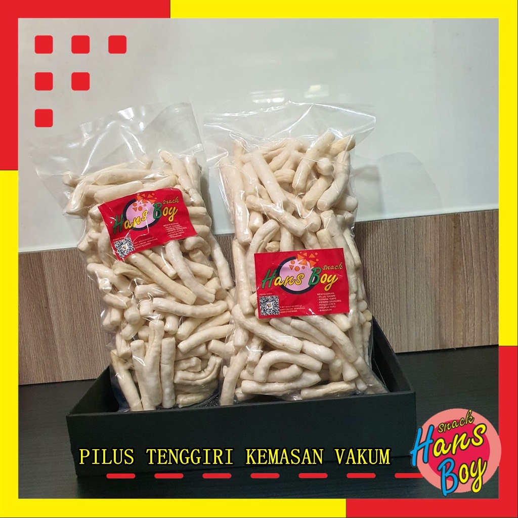 

Krupuk Tengiri HansBoy (Ori-Gurih Ikan Tengiri) 75gr