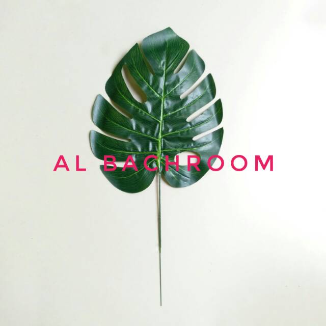 DAUN MONSTERA PLASTIK 40 B8062 DEKORASI RUMAH DAUN ARTIFICIAL HIASAN MEJA TAMU PESTA HOME DEKOR