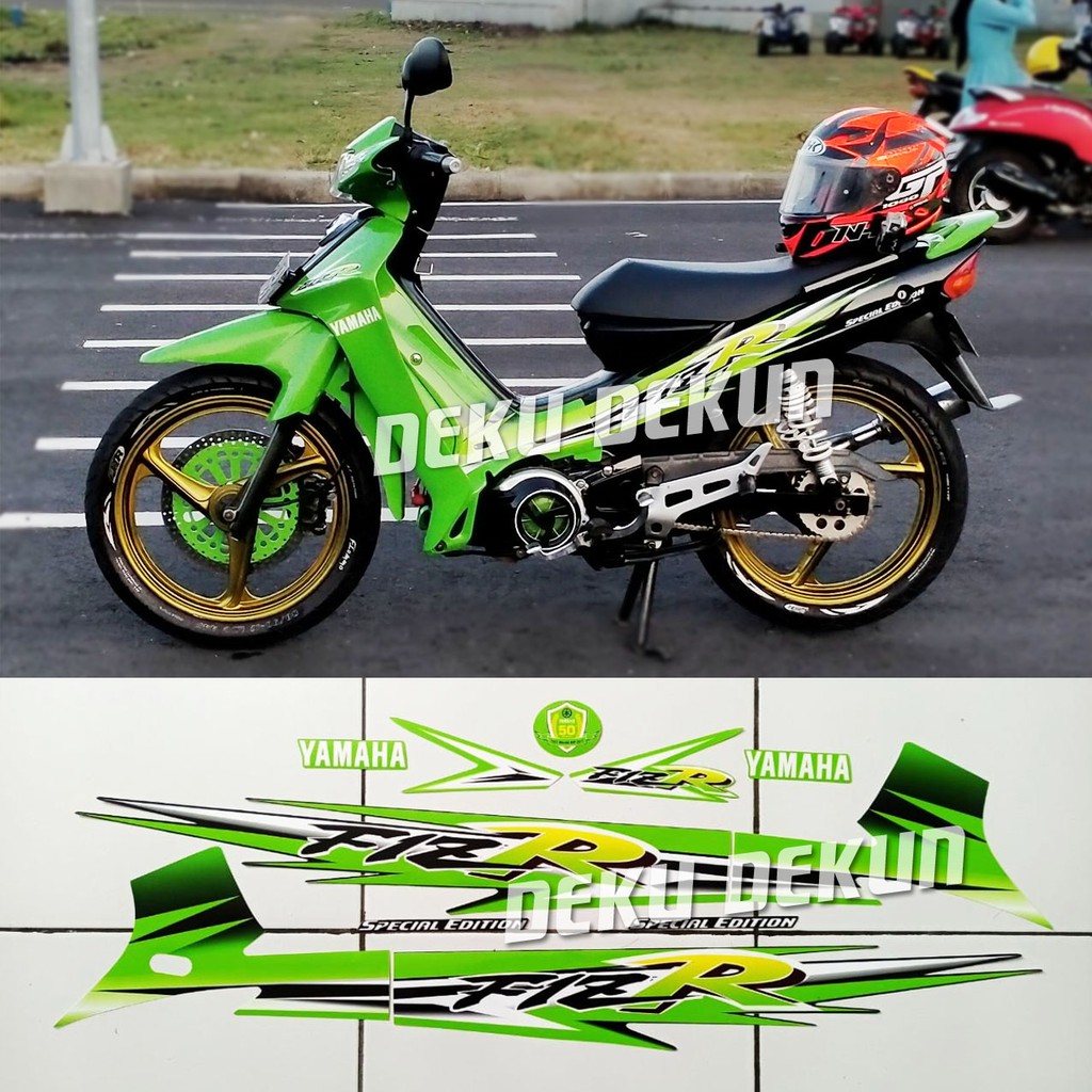 Striping fizr f1zr fiz r Zr Variasi  Hijau Tahan Vernis Stiker F1zr Variasi