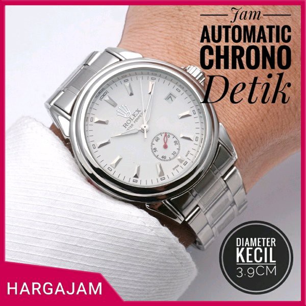 Jam Tangan Automatic Rolex Chrono Detik by hargajam matic otomatis diameter kecil