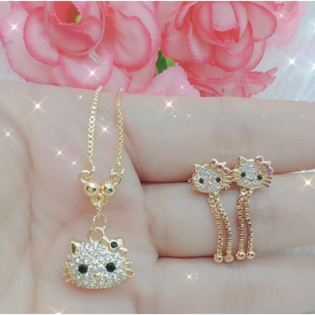 PROMO SET KALUNG DAN ANTING ANAK HELOKITI