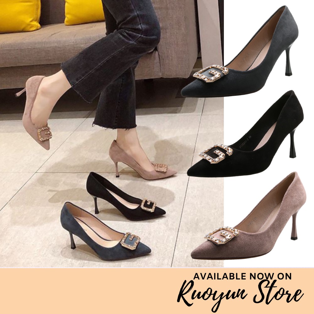 RYS - Lavish G Sepatu Hak Korea Fashion Casual/Kantoran - Ori Import