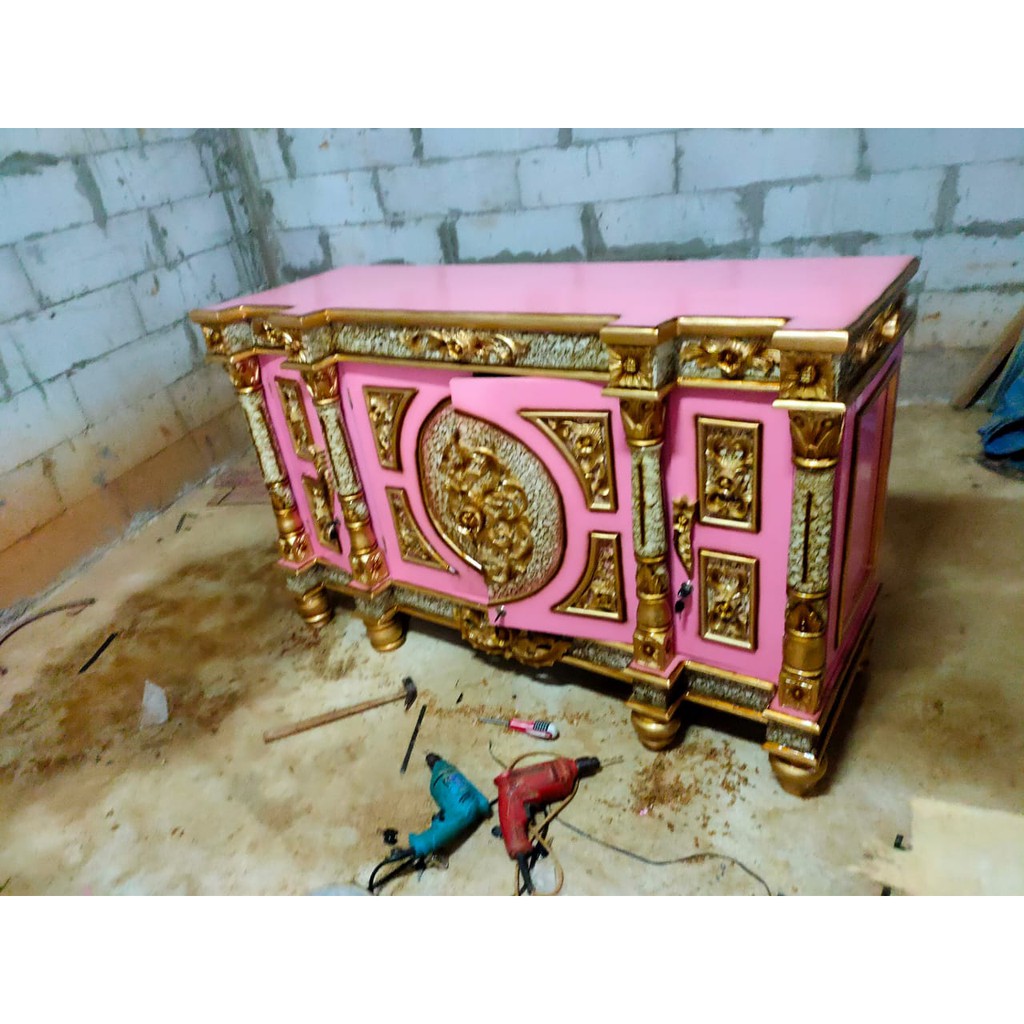 Buffet Tv Minimalis Rak Meja Tv Kayu Jati Jepara