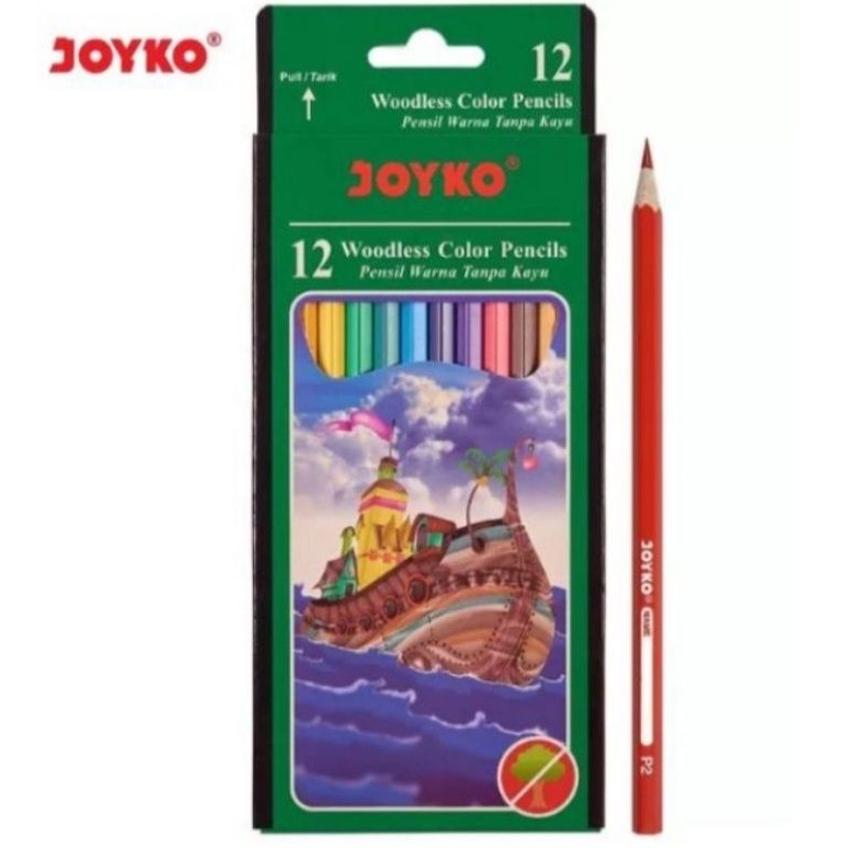 

Pensil Warna Joyko Panjang 12 Warna CP-103