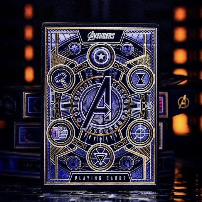 THEORY11 AVENGERS INFINITY SAGA PURPLE playing card kartu remi poker