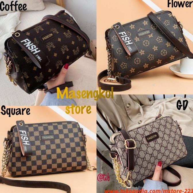 Tas Selempang Import Wanita modis Branded Batam murah Kerja B8074LQ