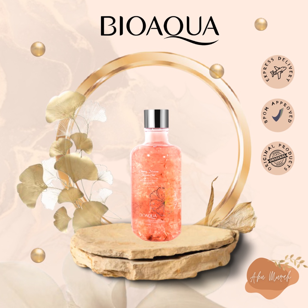 ✨ AKU MURAH ✨ BIOAQUA Abstract Fresh Petals Shower Gel 250ml || CHERRY BLOSSOM BPOM